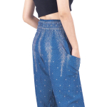 Harembroek Medium Dons blauw